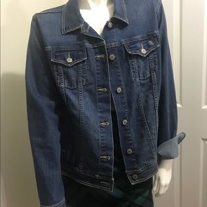 Old Navy Denim Jacket distressed XL
